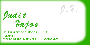 judit hajos business card